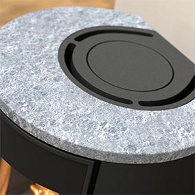 Contura 586G Style Стеклянная дверь верх из талькомагнезита Contura 586G Style Стеклянная дверь верх из талькомагнезита