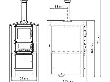 Садовая печь Sunday Premium 100