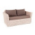 Диван 4SIS Капучино двухместный Цвет: бежевый Диван 4SIS Капучино двухместный Цвет: бежевый