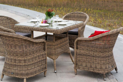 Обеденная группа 4SIS Фредо Цвет: соломенный