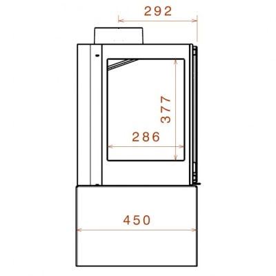 Отопительная печь Liseo Castiron LCI 7 GFLR Table, два боковых стекла Отопительная печь Liseo Castiron LCI 7 GFLR Table, два боковых стекла