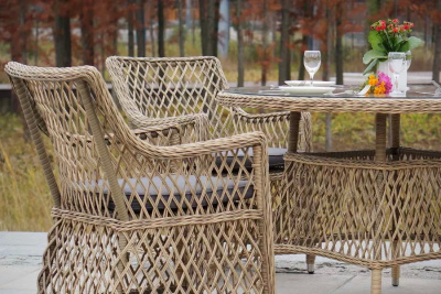 Обеденная группа 4SIS Доппио Цвет: соломенный Обеденная группа 4SIS Доппио Цвет: соломенный