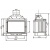 Каминная топка Cheminees Diffusion B 1,0 с шибером