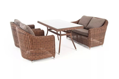 Обеденная группа 4SIS Кон Панна Цвет: коричневый Обеденная группа 4SIS Кон Панна Цвет: коричневый