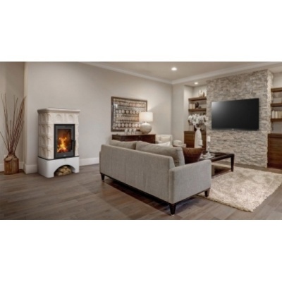 Печь-камин ABX BRITANIA EXclusive, белый цоколь - вставка Orion (перламутр) Печь-камин ABX BRITANIA EXclusive, белый цоколь - вставка Orion (перламутр)