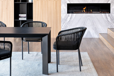 Обеденная группа 4SIS Венето 4-местная со стульями Марсель Цвет: серый гранит, темно-серый Обеденная группа 4SIS Венето 4-местная со стульями Марсель Цвет: серый гранит, темно-серый