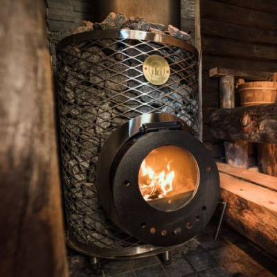 Дровяная печь для сауны IKI Loyly со стеклянной дверцей Дровяная печь для сауны IKI Loyly со стеклянной дверцей