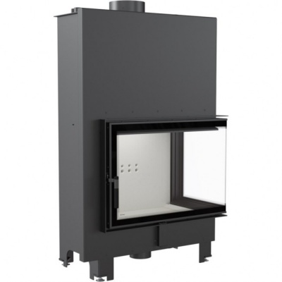 Каминная топка kratki MBA PW 17 P BS W, Г-образное стекло справа, змеевик Каминная топка kratki MBA PW 17 P BS W, Г-образное стекло справа, змеевик