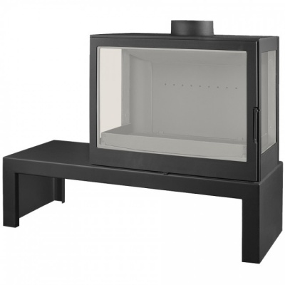 Отопительная печь Liseo Castiron LCI 7 GFLR Table, два боковых стекла Отопительная печь Liseo Castiron LCI 7 GFLR Table, два боковых стекла
