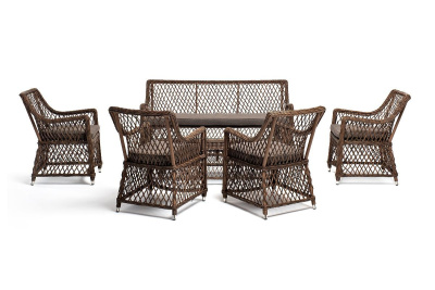 Лаунж-зона 4SIS Асти на 6 персон Цвет: коричневый Лаунж-зона 4SIS Асти на 6 персон Цвет: коричневый