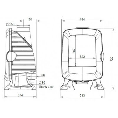 ПЕЧЬ-КАМИН Invicta ELO S ПЕЧЬ-КАМИН Invicta ELO S