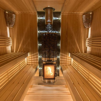 Дровяная печь для сауны IKI Kivi (дверца открывается направо) Дровяная печь для сауны IKI Kivi (дверца открывается направо)