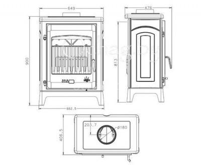 Чугунная печь Godin Taheto