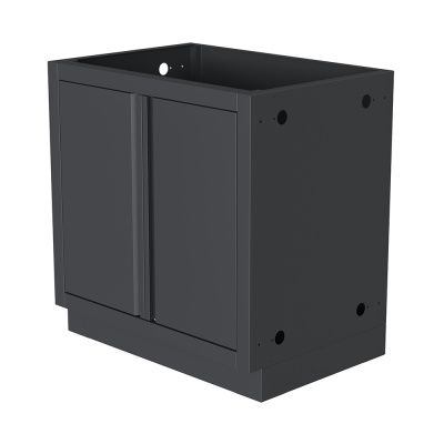 Тумба универсальная с полкой и 2-мя дверцами 870 Черная Тумба универсальная с полкой и 2-мя дверцами 870 Черная