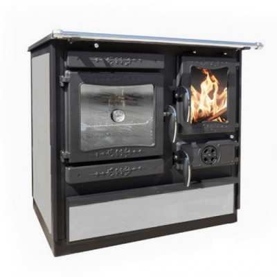 Отопительно варочная Печь-плита Guca GULIVER THERMO STONE левая (Гуча, ГУЛИВЕР, с теплообменником, камень)