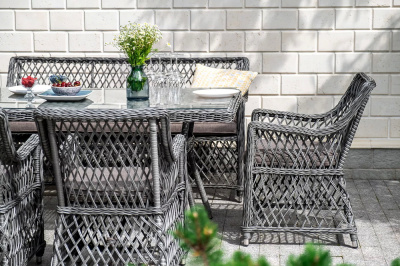 Обеденная группа 4SIS Катания на 6 персон Цвет: графит