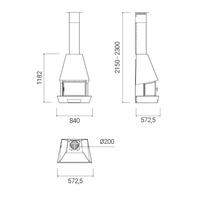 Камин Traforart Rac фронтальный Камин Traforart Rac фронтальный