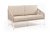 Диван 4SIS Канны 2-местный из роупа Цвет: Белый муар, бежевый