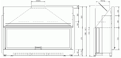Каминная топка Schmid Lina 170 57 h Каминная топка Schmid Lina 170 57 h