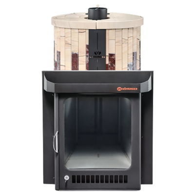 Дровяная печь Ферингер Оптима ПФ в облицовке Россо Леванте+"Окаменевшее дерево", до 28 м³ Дровяная печь Ферингер Оптима ПФ в облицовке Россо Леванте+"Окаменевшее дерево", до 28 м³