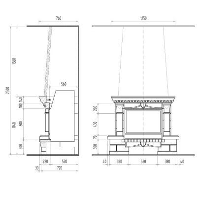 Каминная облицовка Supra Turenne