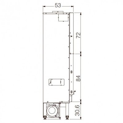Каминная топка EdilKamin BLOKK 90 V, nero Каминная топка EdilKamin BLOKK 90 V, nero