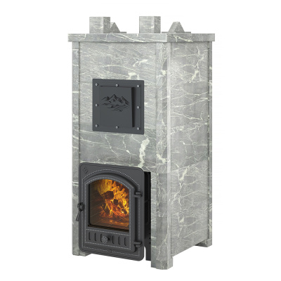 Печь Эверест "Легкий пар Профи" каменка из чугуна, Талькохлорит, S-50 мм диаметр дымохода: 115 мм Печь Эверест "Легкий пар Профи" каменка из чугуна, Талькохлорит, S-50 мм диаметр дымохода: 115 мм
