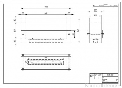 Биокамин QUARTER 1000 Биокамин QUARTER 1000