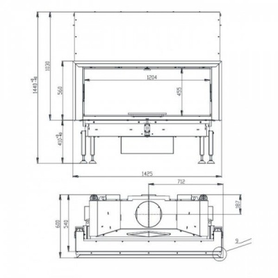 Каминная топка BeF Trend V14