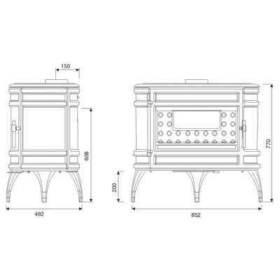 ПЕЧЬ-КАМИН Invicta MANDOR NEW