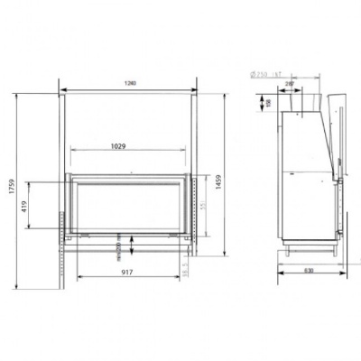 Каминная топка SUPRA Eclipse 2