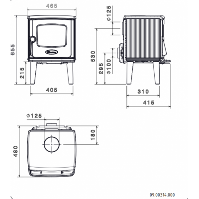 Печь-камин Dovre 325CB