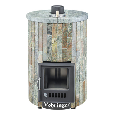 Дровяная печь Ферингер Уют-18 ПФ в облицовке Жадеит наборный, до 18 м³ Дровяная печь Ферингер Уют-18 ПФ в облицовке Жадеит наборный, до 18 м³