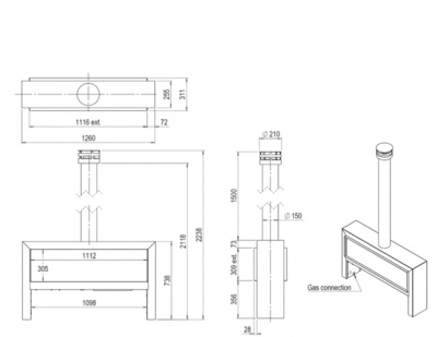 Газовый камин Faber The Mood