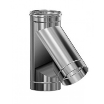 Тройник Везувий нерж. (AISI 430/0,8мм) 45 д.130 Тройник Везувий нерж. (AISI 430/0,8мм) 45 д.130