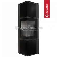 Печь камин 8 кВт, чёрное стекло