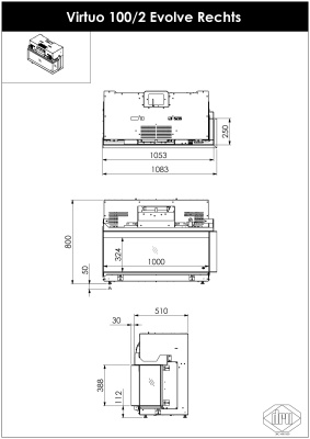 Электрокамин DRU Virtuo 100/2 Evolve R Электрокамин DRU Virtuo 100/2 Evolve R