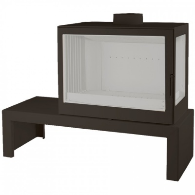 Отопительная печь Liseo Castiron LCI 7 GFR Table, стекло справа Отопительная печь Liseo Castiron LCI 7 GFR Table, стекло справа