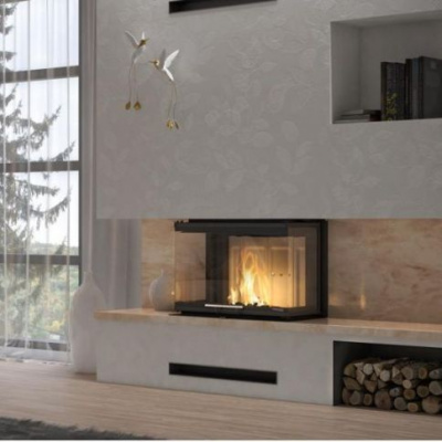 Топка Defro Home Intra SM C G, 10 кВт, 841/549/393мм, трехсторонний, гильотина