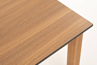 Журнальный столик 4SIS Канны из HPL 90х60х40, Основание дуб, цвет столешницы "дуб"