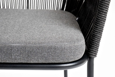 Стул 4SIS Лион из роупа Цвет: темно-серый шагрень, темно-серый, серый