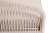 Правый модуль 4SIS Канны из роупа, основание дуб, роуп бежевый круглый, ткань бежевая 052