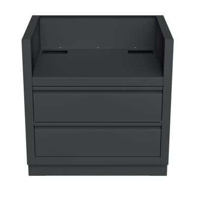 Тумба-основание гриля Bull Bison c 2-мя выдвижными ящиками Черная Тумба-основание гриля Bull Bison c 2-мя выдвижными ящиками Черная