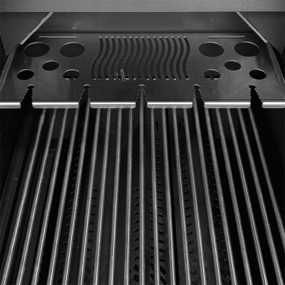 Газовый гриль B-Fire Bizon Premium 2 (2 столика + тележка 55 см.), черный