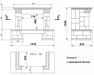 Облицовка Crocus Dark Chokolate