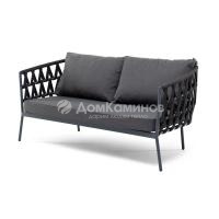 Диван 4SIS Диего 2-местный из роупа Цвет: тёмно-серый