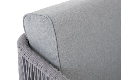 Диван 4SIS Канны модульный из роупа Цвет: белый, светло-серый