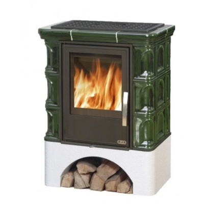 Печь-камин ABX IBERIA KI, с теплообменником, с допуском воздуха (зеленый) Печь-камин ABX IBERIA KI, с теплообменником, с допуском воздуха (зеленый)
