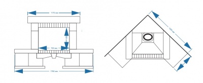 Каминная облицовка Элит Угловая Каминная облицовка Элит Угловая