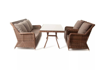 Обеденная группа 4SIS Гляссе Цвет: коричневый Обеденная группа 4SIS Гляссе Цвет: коричневый